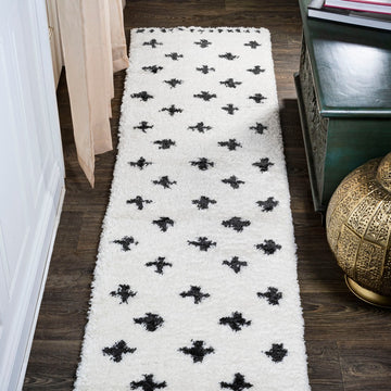 Cristo Berber Geometric Shag Area Rug